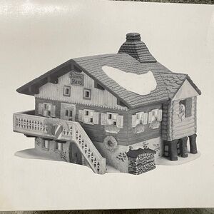 Department 56 Bavarian House Holiday Decor - Gray and White